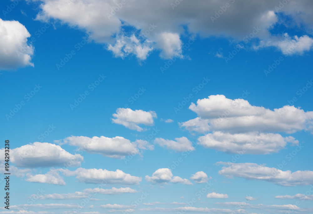 Fototapeta premium White clouds in blue sky.