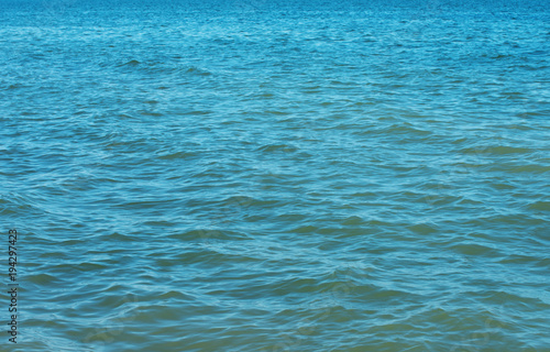 Blue sea water background