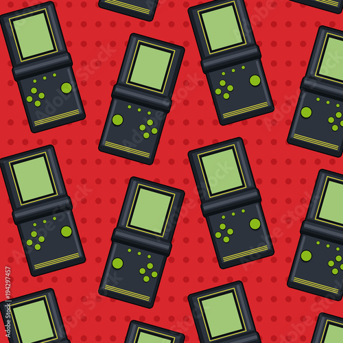 Pop art tetris pattern background vector illustration graphic design