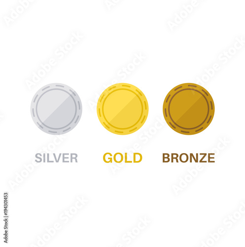 Casino chips flat illustration