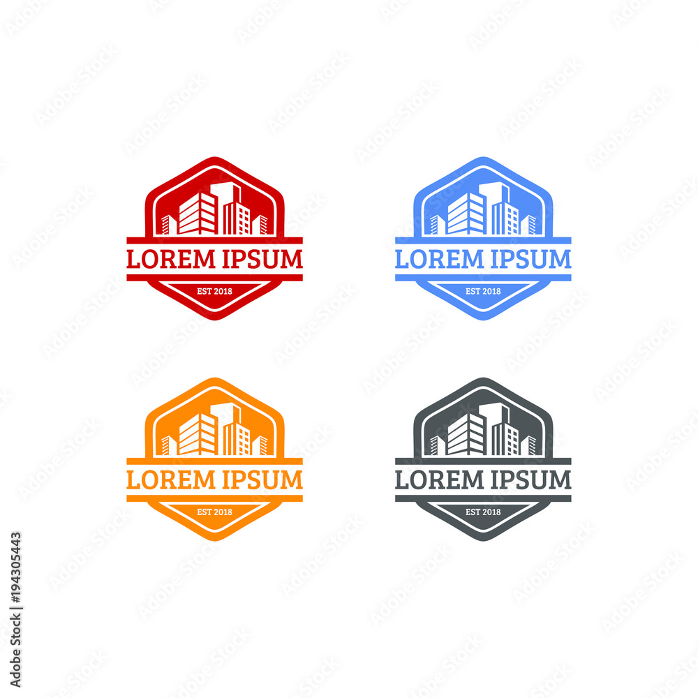 Real estate graphic vector logo design abstract download