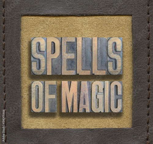 Photo spells of magic framed