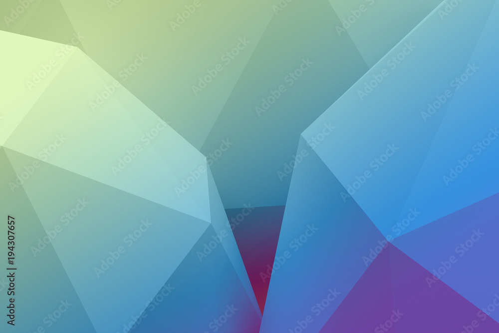 Low poly green and blue abstract background Low poly green and blue abstract background