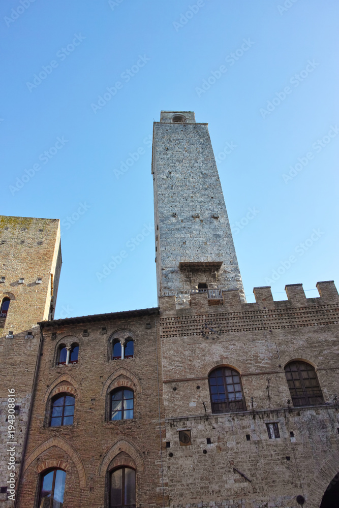 very nice villagge named san gimignano