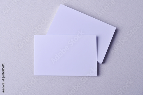 Empty white Business Card on © pticelov