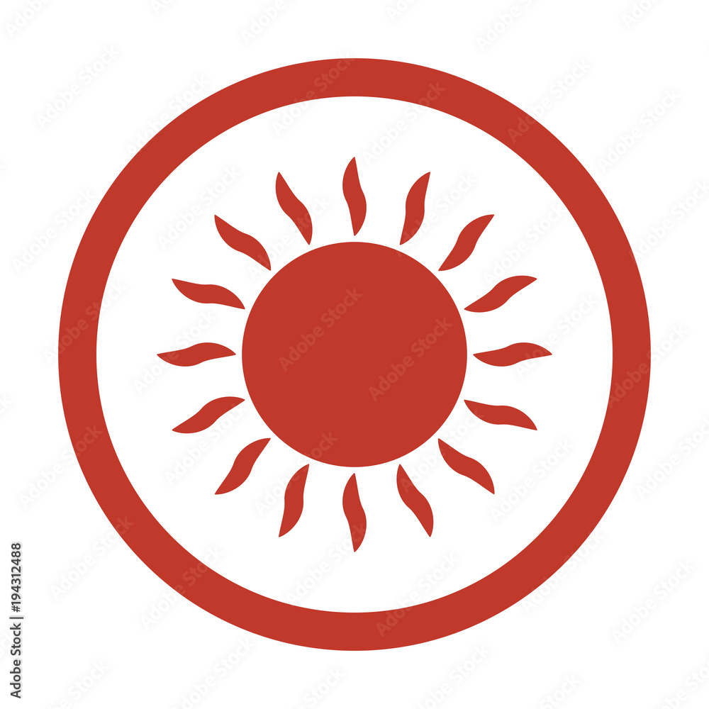 Sun vector icon on white background. Sun vector icon on white background.