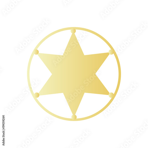 Sherrif police star badge