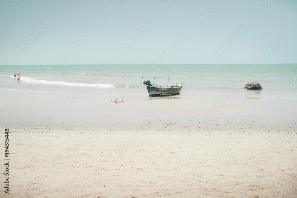 Sea view from tropical beach Summer paradise beach