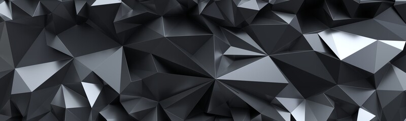 Papier peint photo Couloir et Hall Cristal noir facetté texture macro  © wacomka