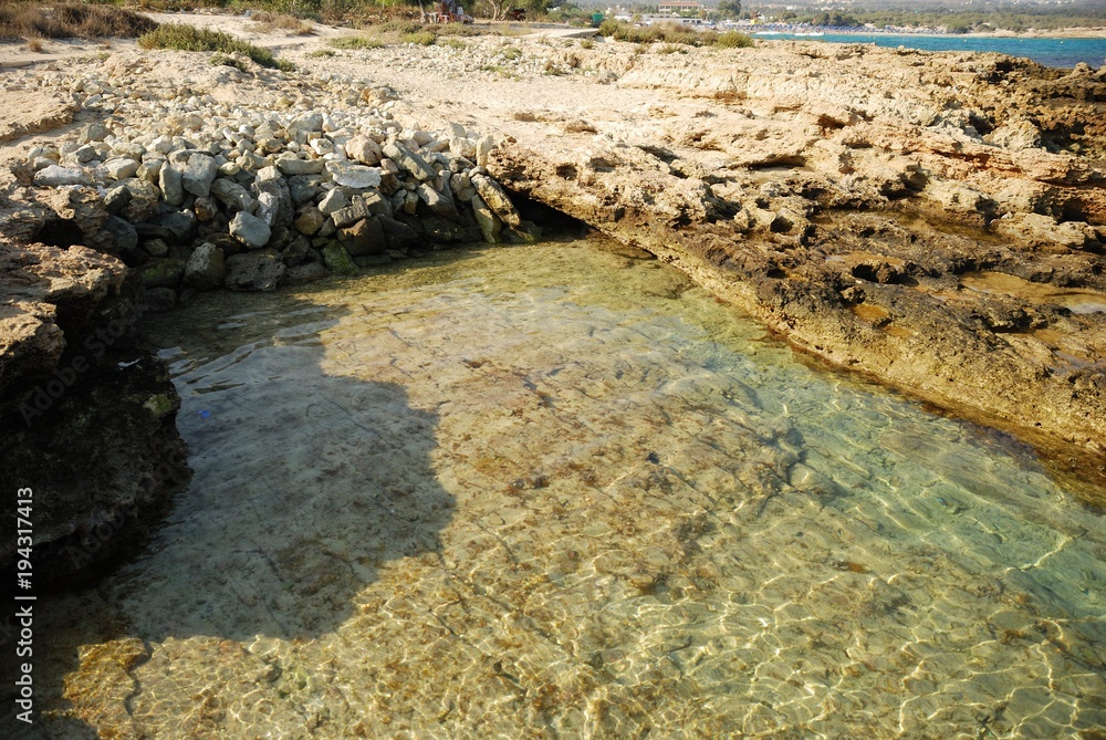 Rocky coast of Cyprus