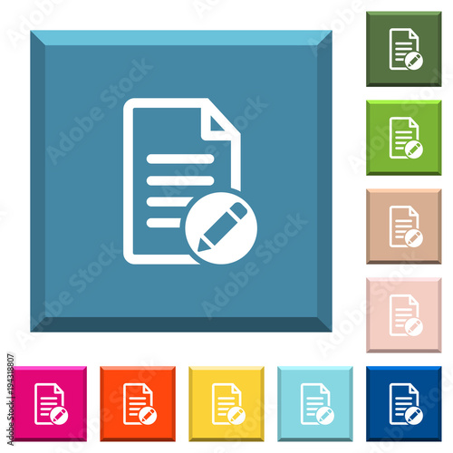 Rename document white icons on edged square buttons