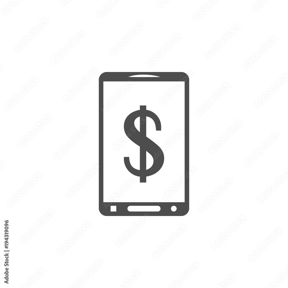 phone dollar icon.Element of popular banking icon. Premium quality graphic design. Signs, symbols collection icon for websites, web design, phone dollar icon.Element of popular banking icon. Premium quality graphic design. Signs, symbols collection icon for websites, web design,