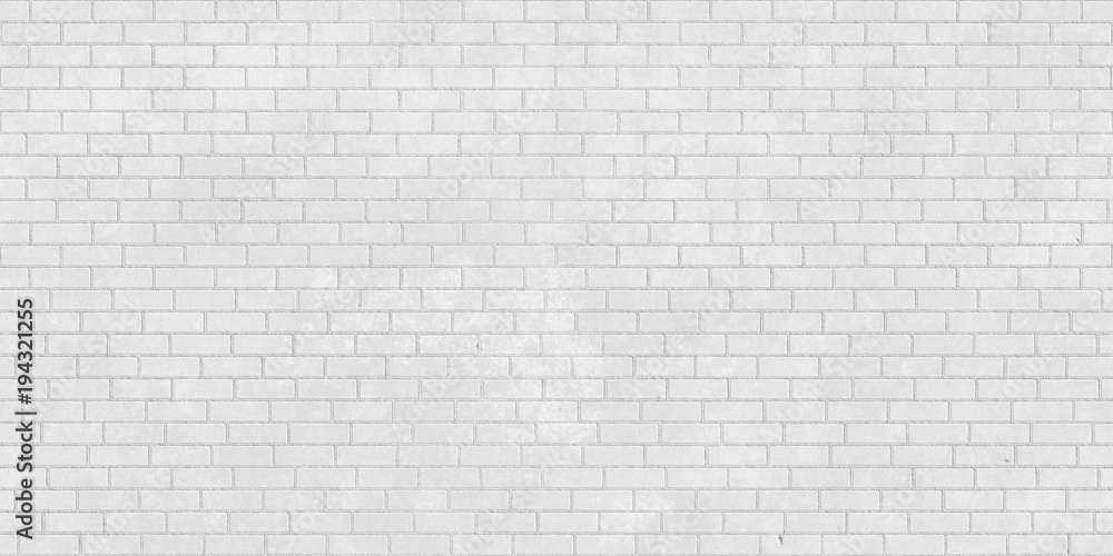 White brick wall seamless texture - obrazy, fototapety, plakaty 