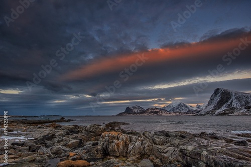 Coastal scene from the Lofoten islands
