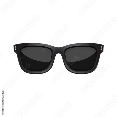 Fashionable dark summer sunglasses
