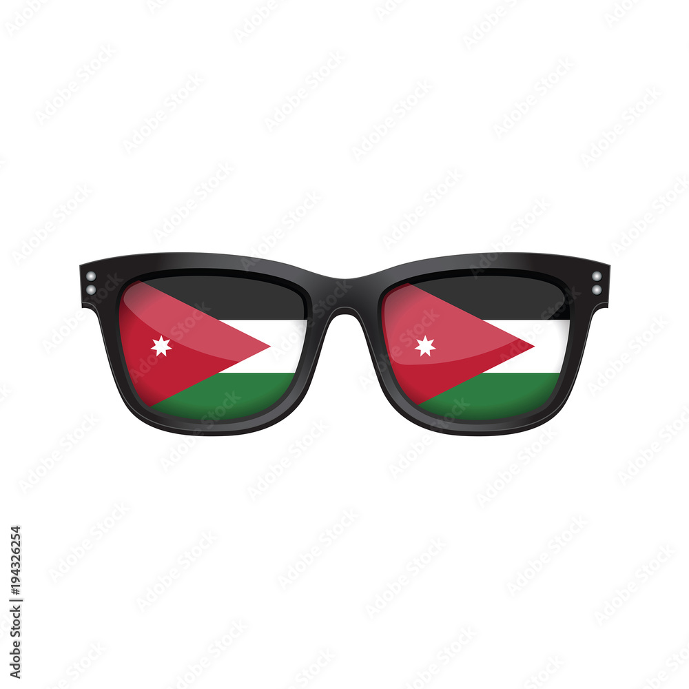 Jordan national flag fashionable sunglasses Jordan national flag fashionable sunglasses