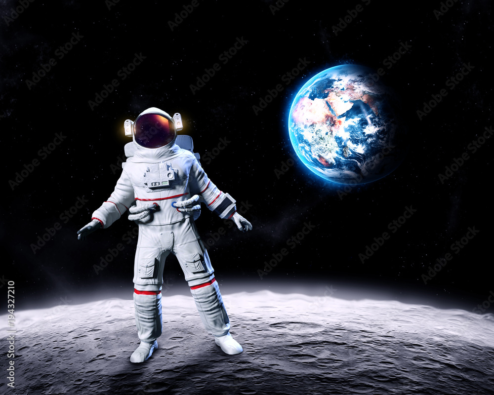 Obraz premium Astronaut on the Moon