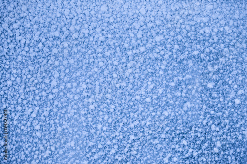 frost patterns on window