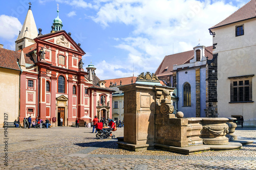 Obraz na płótnie St. George's Basilica. Prague, Czech Republic w salonie