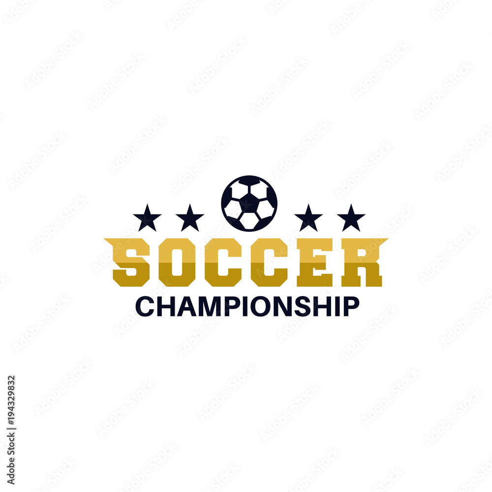 Soccer championship logo