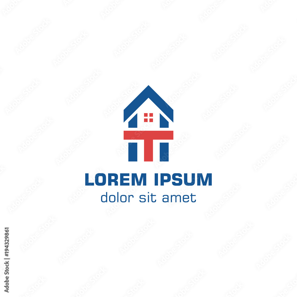 Technology home,T home, techno house. Vector logo template Technology home,T home, techno house. Vector logo template
