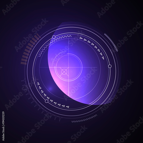 Blue geometric technologies modern background