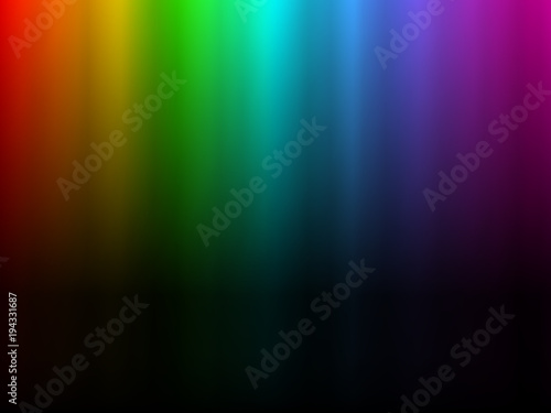 Rainbow glowing light. Northern light polar effect