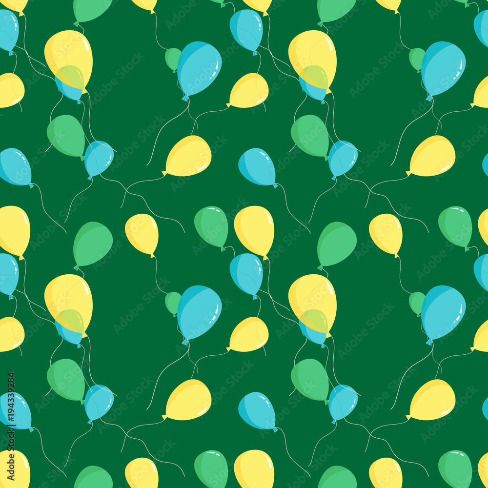 Seamless repeating pattern of balloons Seamless repeating pattern of balloons