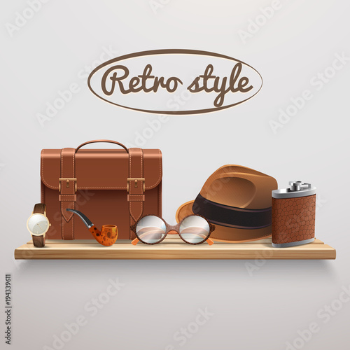 Gentleman Accessories Realistic Shelf