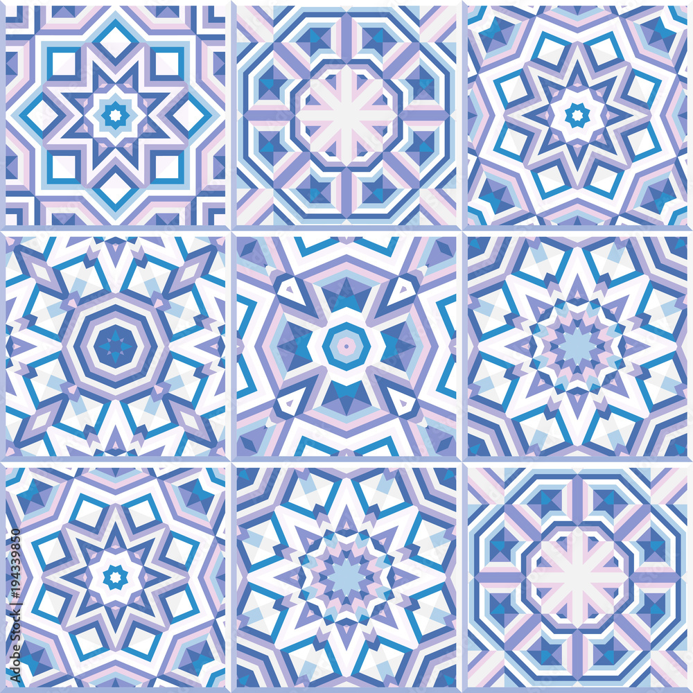 Portuguese floor tiles design, seamless pattern. Moroccan flooring Portuguese floor tiles design, seamless pattern. Moroccan flooring
