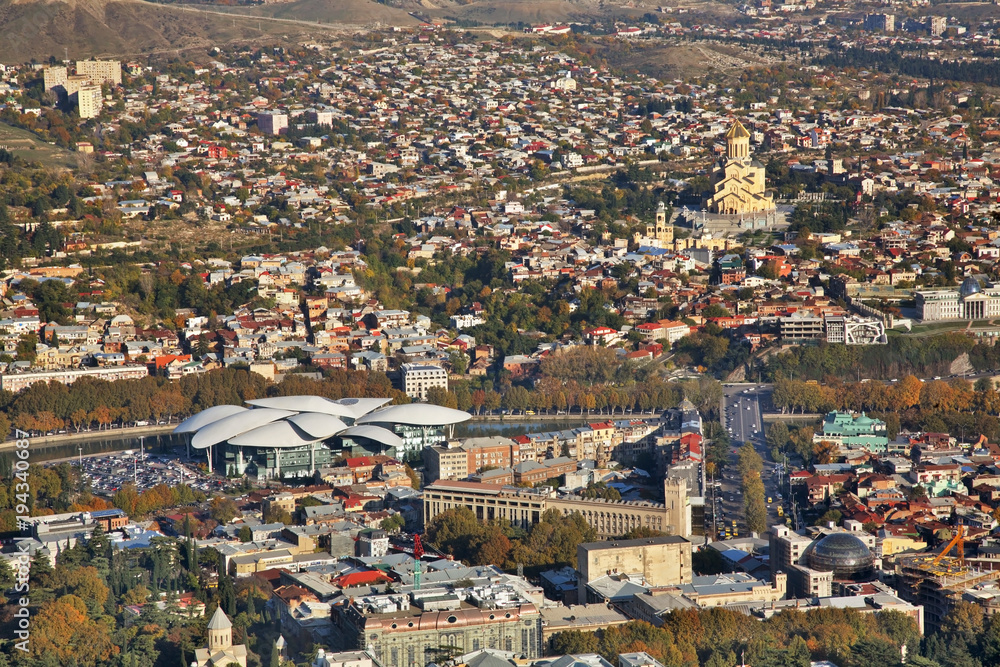 Panoramic view of Tbilisi. Georgia