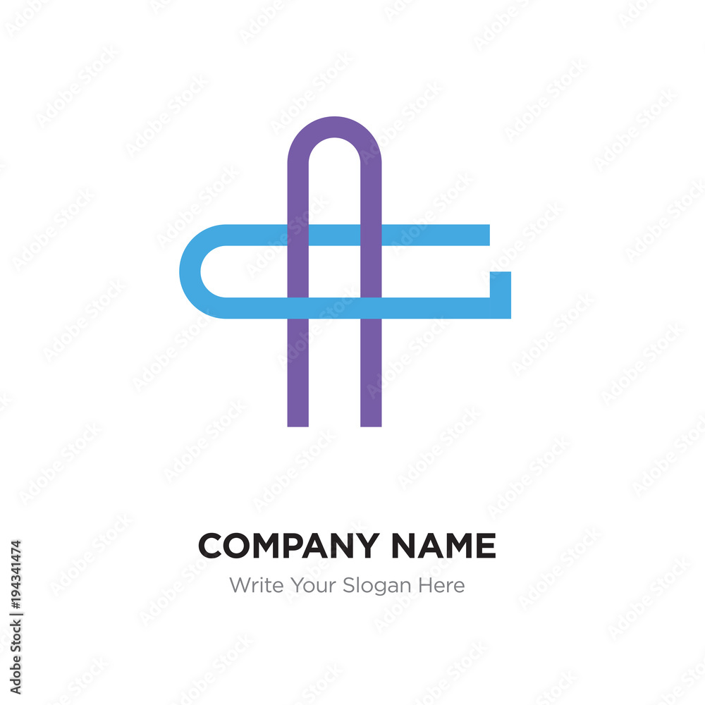 AG or GA Letter Logo with blue and purple line elements. Abstract geometric design, Elegant Alphabet logotype. AG or GA Letter Logo with blue and purple line elements. Abstract geometric design, Elegant Alphabet logotype.