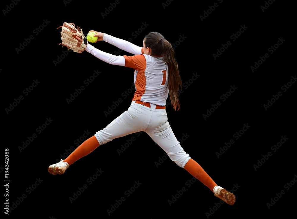 Fast Pitch Softball Pitcher Throwing For a Strike Stock Photo Adobe Stock