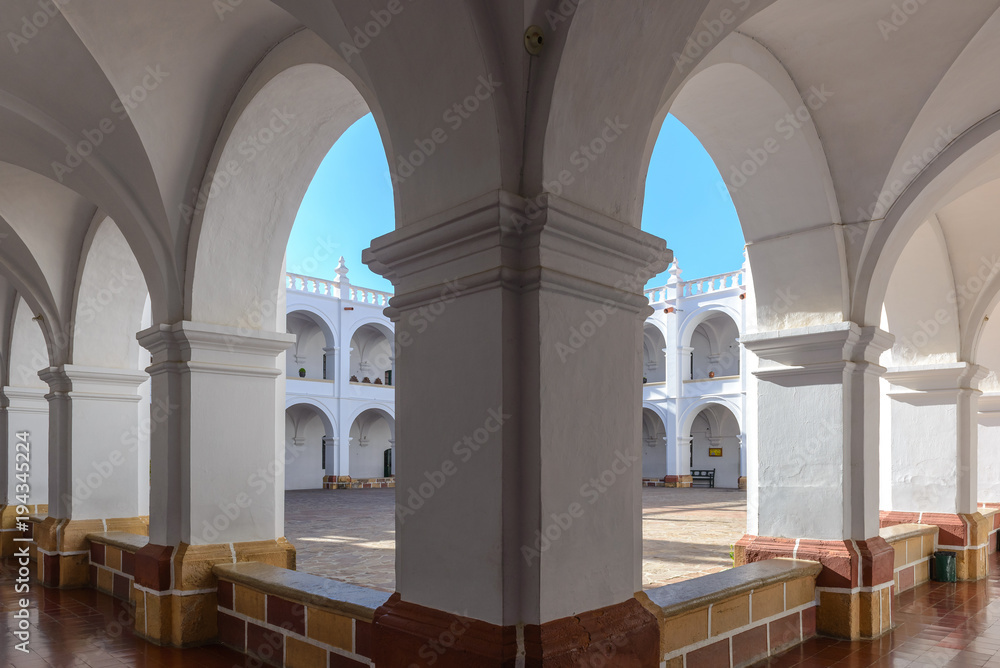 Courtyard of San Felipe de Neri Monastery, Sucre, Bolivia