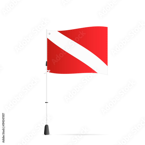 Scuba Flag, Illustration