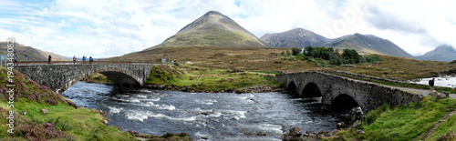 Wallpaper Mural Two beautiful stone bridges with a mountain backdrop on the Isle of Skye. Torontodigital.ca