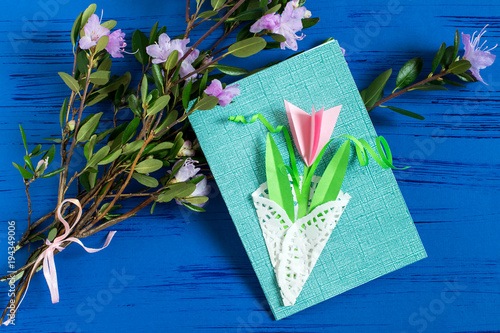 Bilde på lerret Child made card to March 8 or Mother's Day