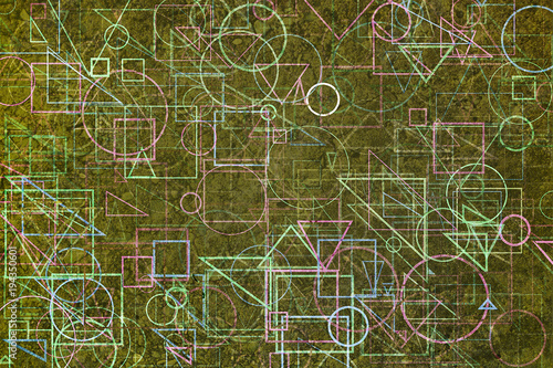 Illustrations of shape. For wallpaper or graphic design. Pattern, rough, web, effect & modern.