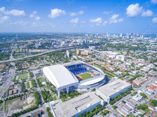 Above Baseball Stadium City Miami