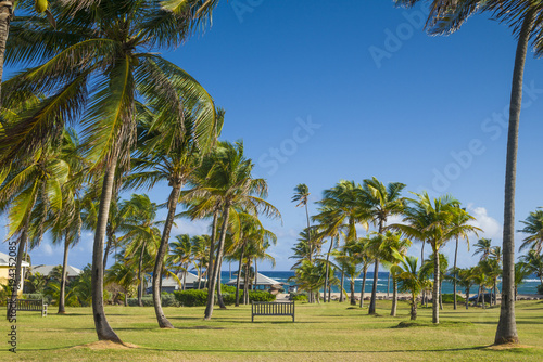 St. Kitts and Nevis, Nevis, Nisbet Beach, Nisbet Plantation Inn, former sugar plantation photo
