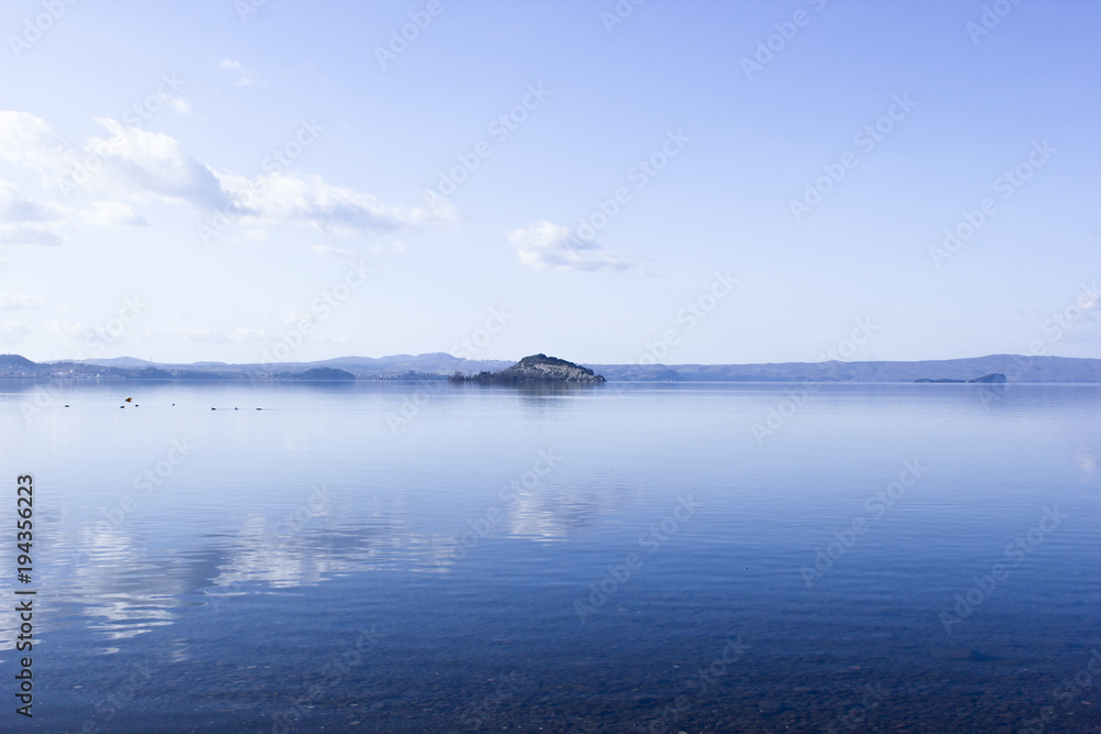 lake and island