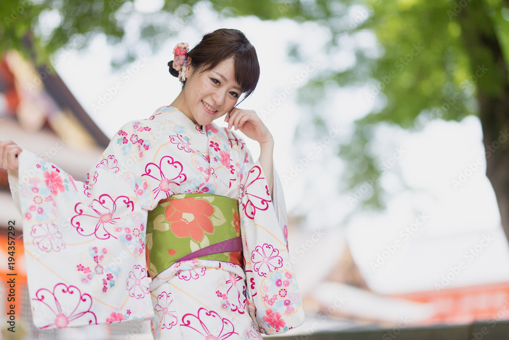 着物の女性・京都 着物の女性・京都