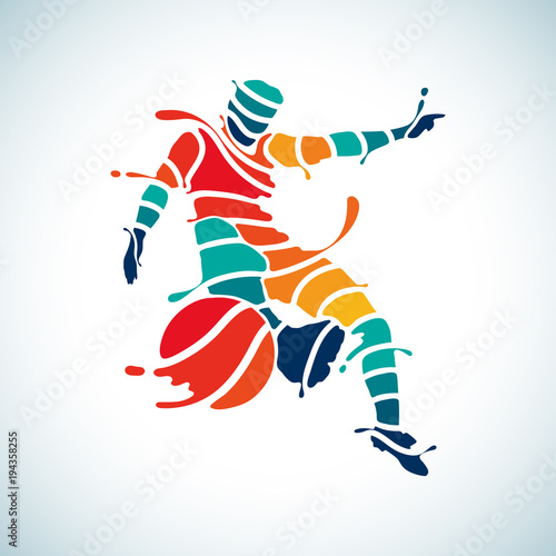 football splash soccer kick