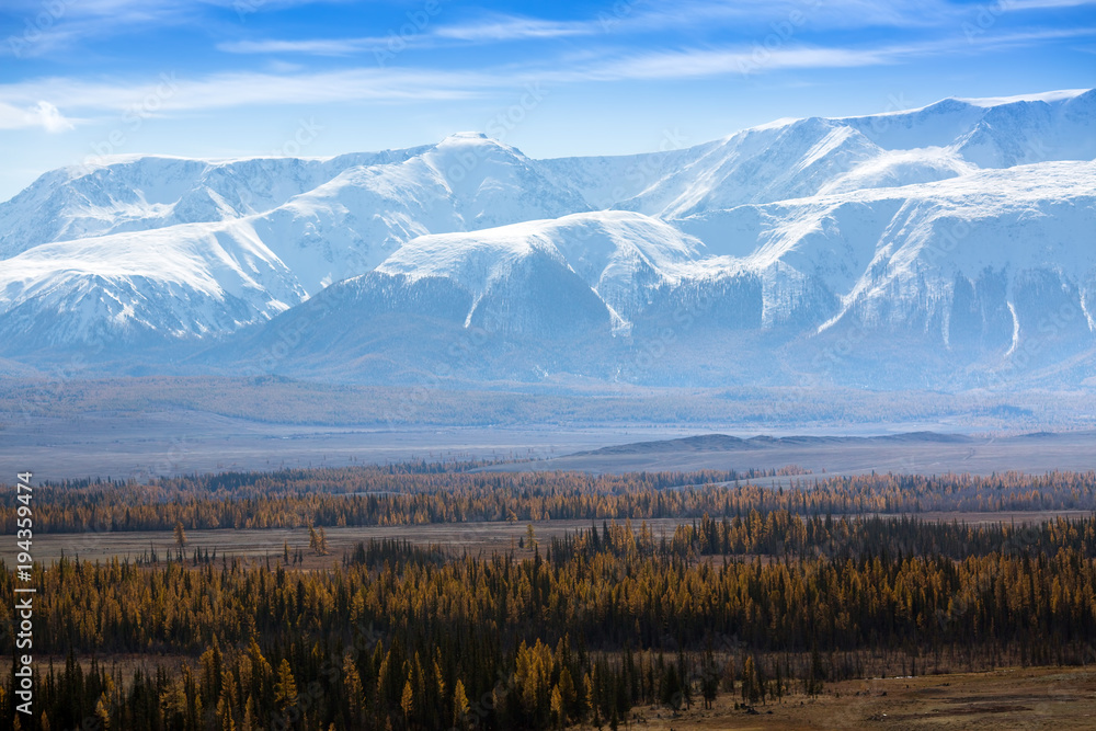 Landscape of the Altai mountains. Altai Republic, Russia.
