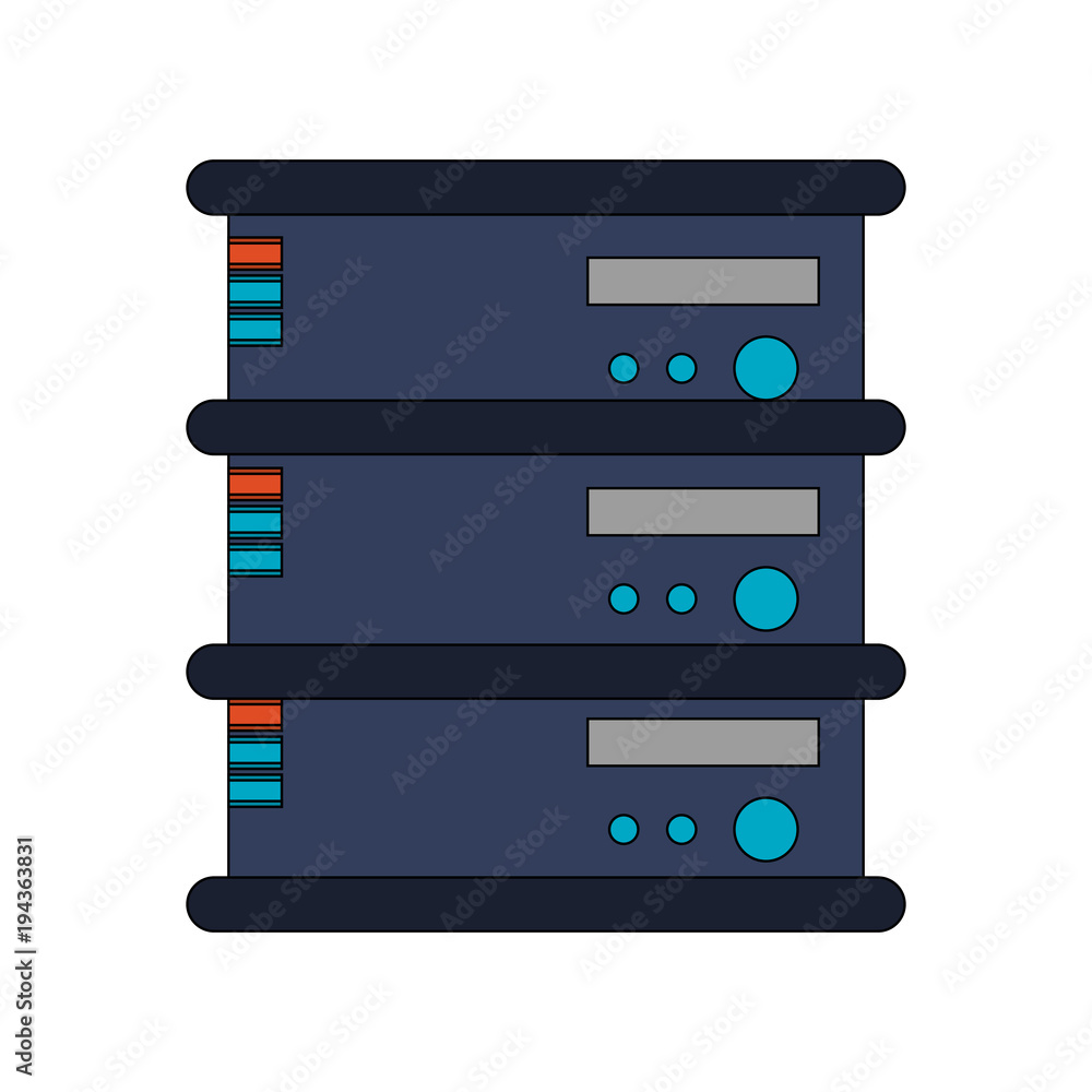 Servers database technology vector illustration graphic design Servers database technology vector illustration graphic design