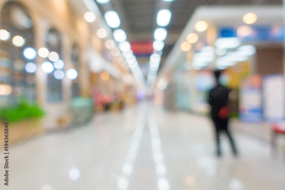 Fototapeta premium Blurred shopping mall background