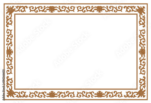 wood carving border