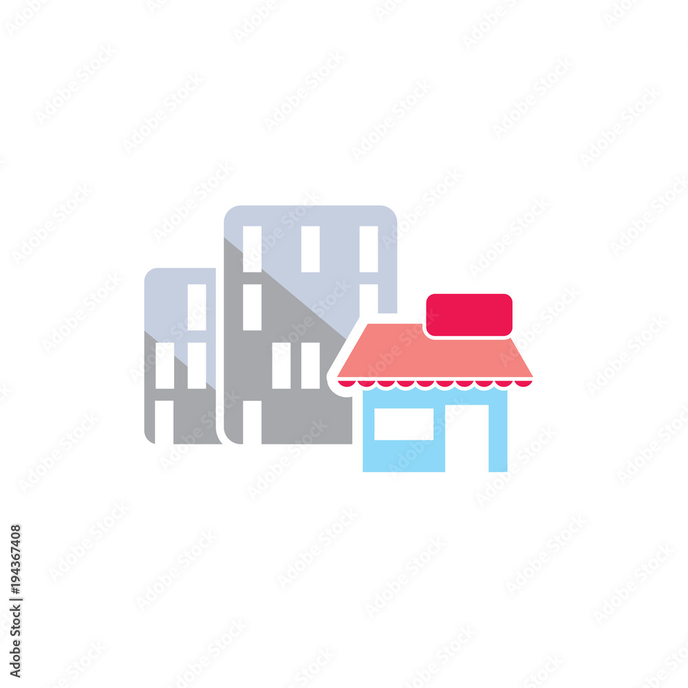 Shop Town Logo Icon Design Shop Town Logo Icon Design