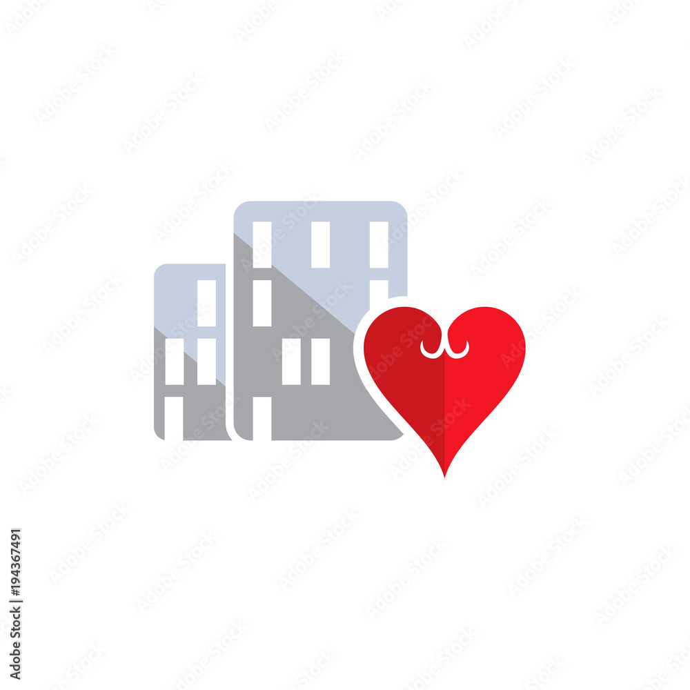 Love Town Logo Icon Design Love Town Logo Icon Design