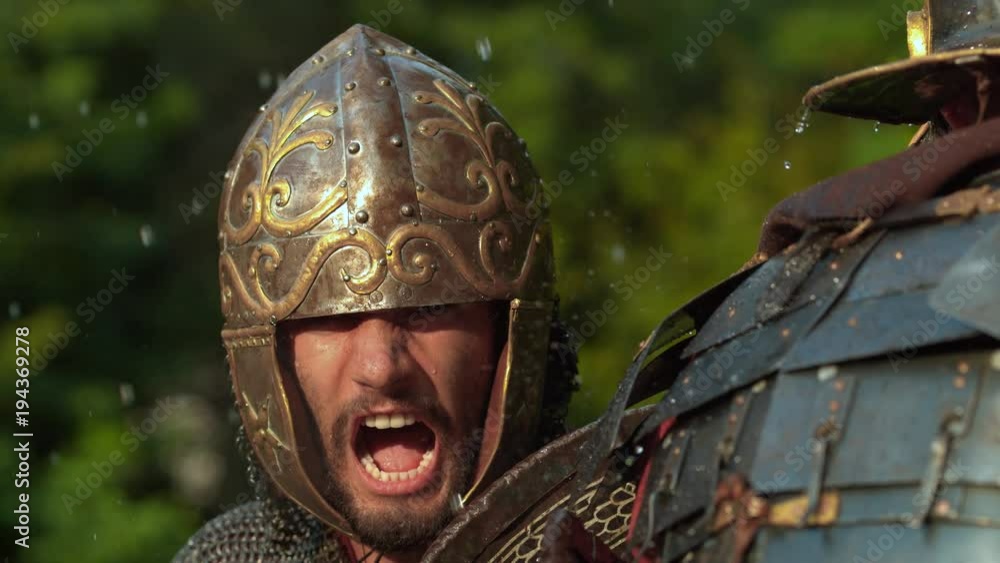 Dacian soldier, slow motion